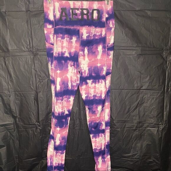 Multicolor Aeropostale Sport High Rise Leggings Size M - Picture 7 of 9
